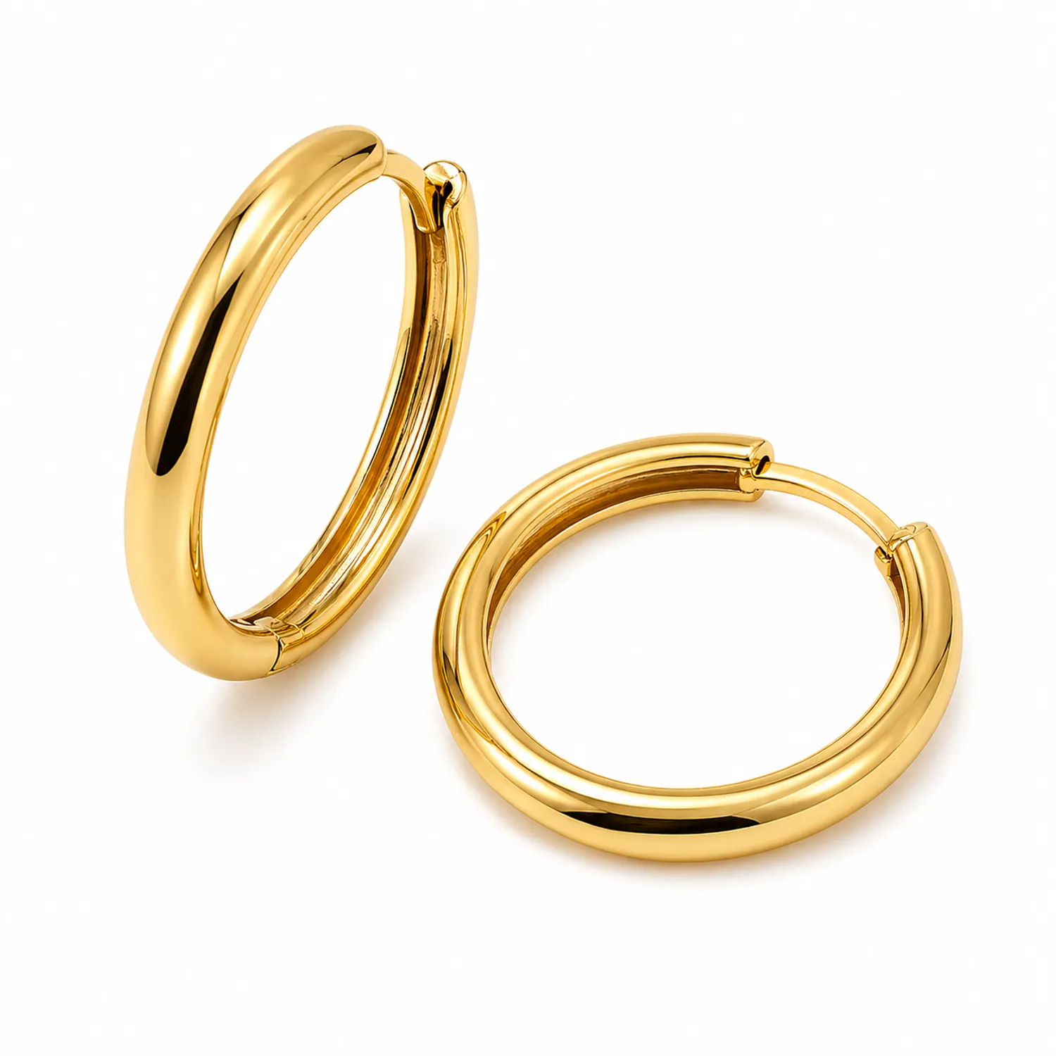 Aretes Argollas Gold