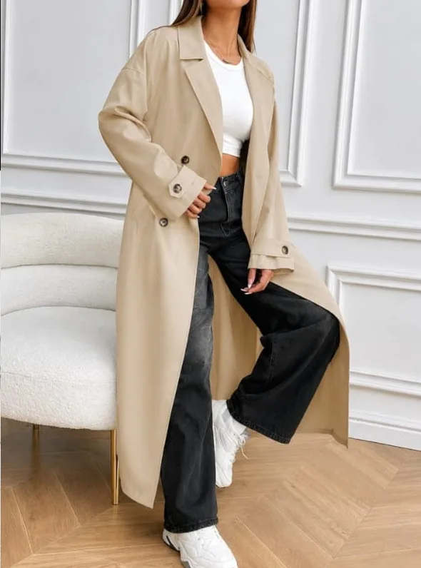gabardina caqui en caqui