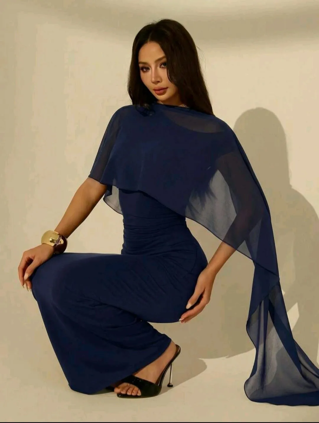 Vestido Largo Gala Imperial – Azul Marino en azul marino