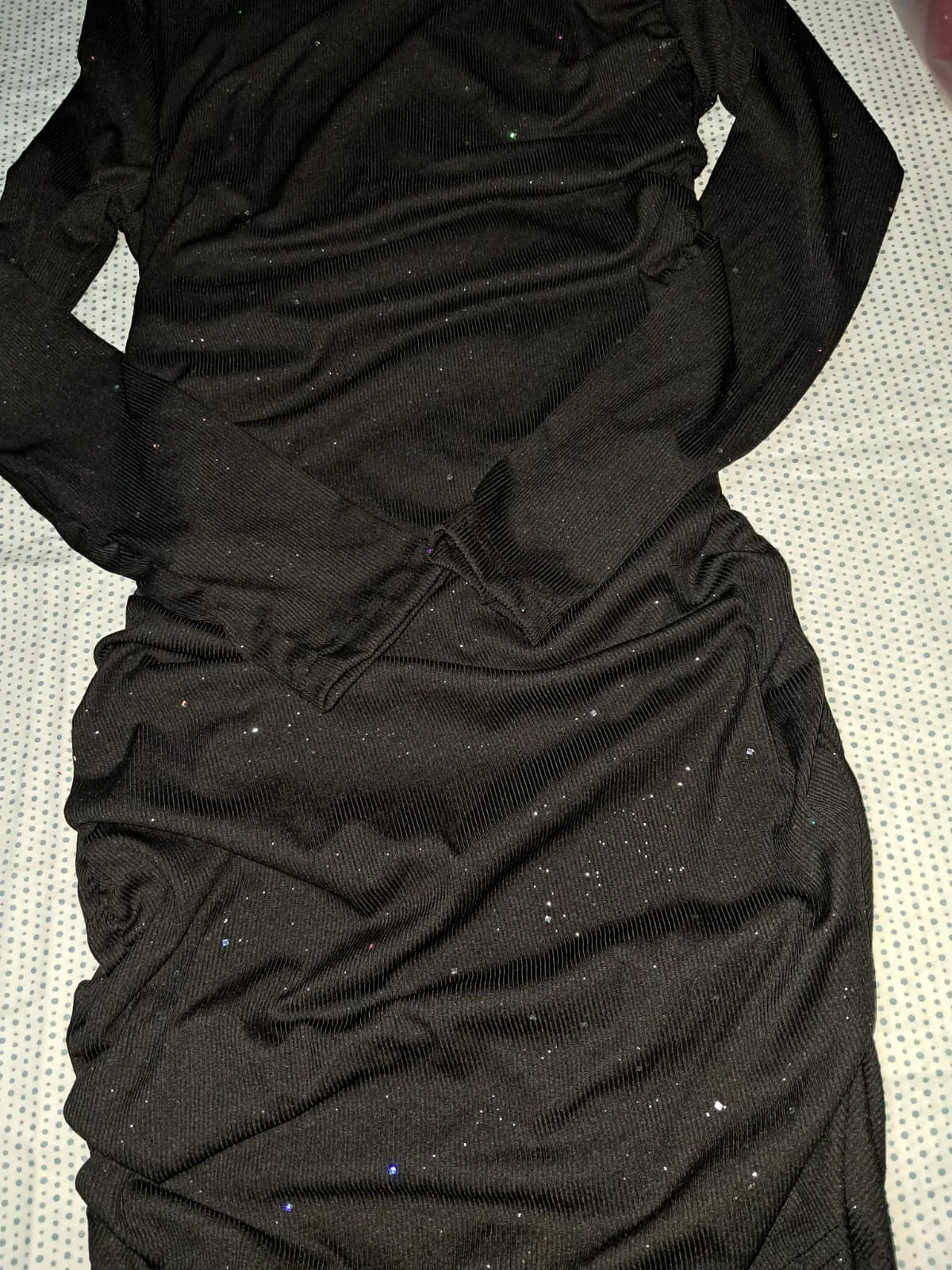 VESTIDO NOCHE ESTRELLADA (NEGRO) en negro — foto 3