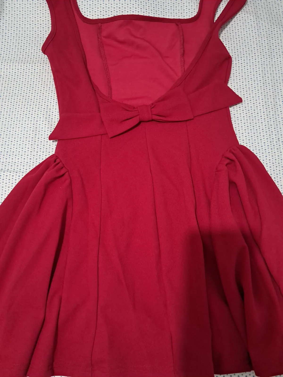 Vestido Red Bow Back en rojo — foto 4